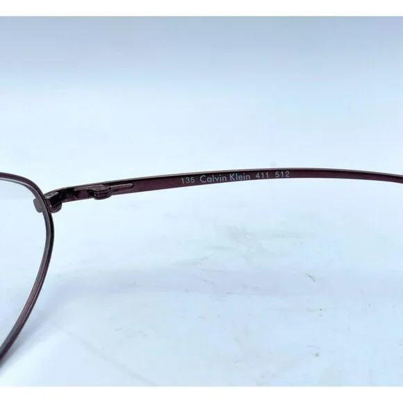 Calvin Klein Eyeglasses Glass Frame CK411 Brown Light Bronze 48-16-135 MSRP $199 - Picture 6 of 10
